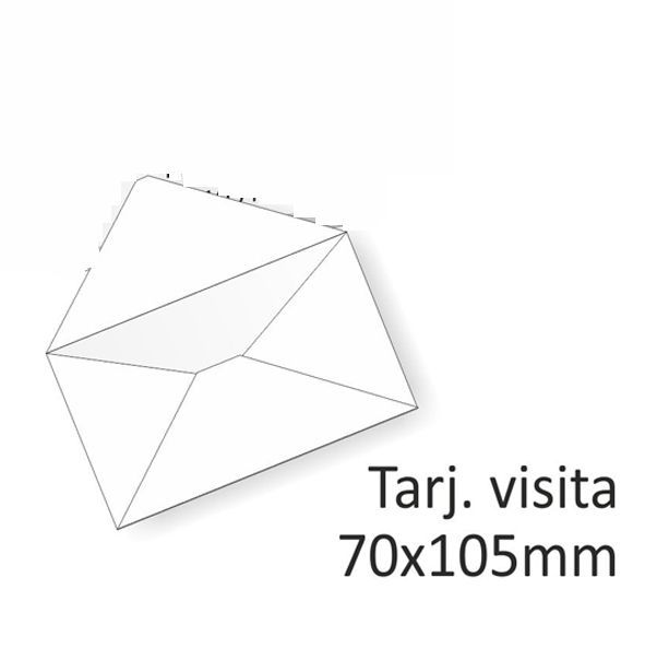 100 SOBRES TARJETAS VISITA - 70 X 106 MM