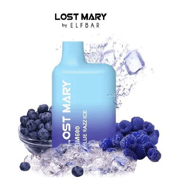 LOST MARY 600 BLUE RAZZ ICE 20MG VENDING 1X10